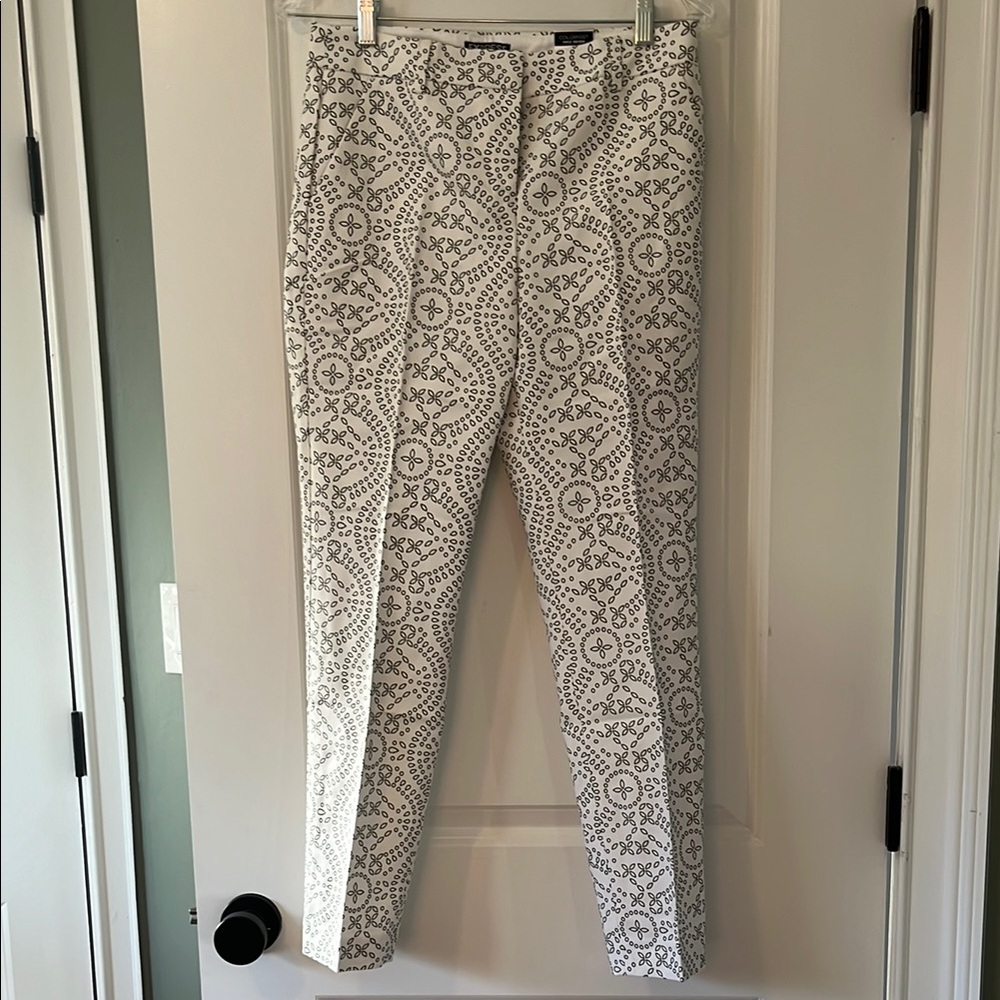 Express black and white columnist pants
